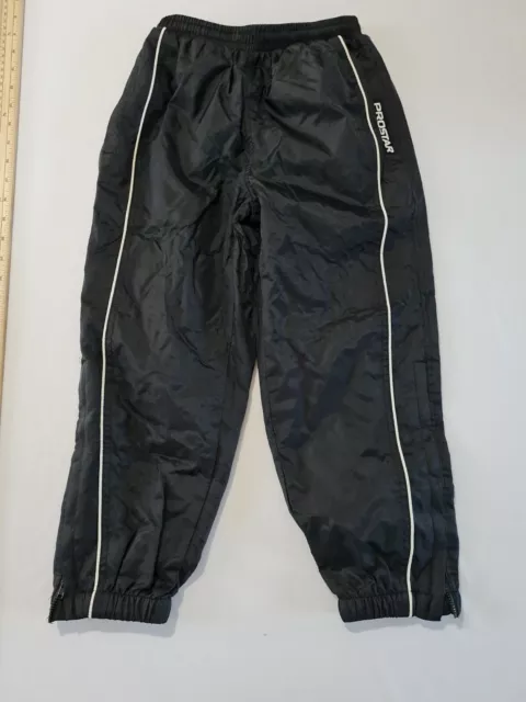 NEW BOYS PROSTAR Black Tracksuit Bottoms With Elasticated Zip Cuff