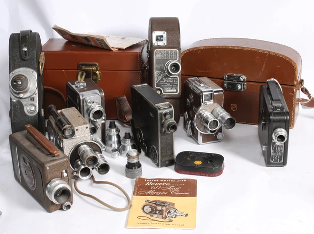 8 cámaras y lentes de película vintage de 16 mm y 8 mm y más B&H Warner Cinlex Kodak Rever