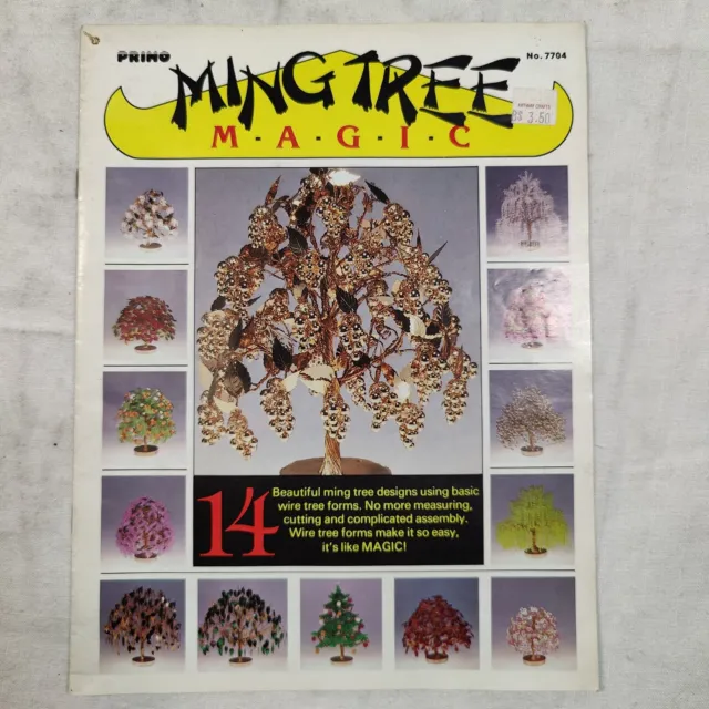 Primo Ming Tree Magic 14 1985 alambre de cobre diseño de árboles libro de patrones 7704