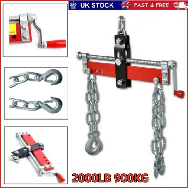 Chainlift Loading HEAVY DUTY ENGINE Crane Hoist Lift Leveller Chain Load Garage Loading ...
