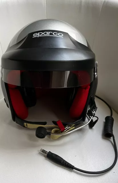 Sparco - Casco Jet da pista Pro Rally in carbonio con interfono 2