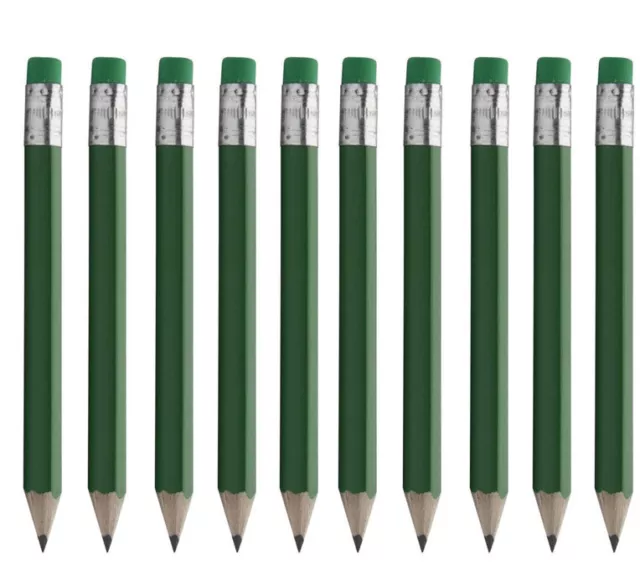 10 X Geocahing Mini Crayon - Court la Moitié Stylo preform Gomme Boîtes Sti
