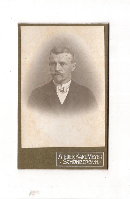 CDV Foto Herrenportrait - Schönberg 1900er