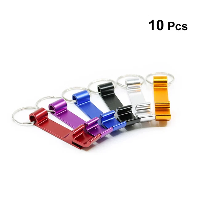 10 pz Mini Apribottiglie Birra Strumento Barra Cucina Lega Alluminio Bottiglia Portatile Op