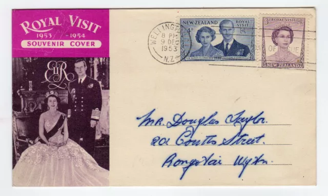 New Zealand 1953 Royal visit By the Queen FDC 1er jour /L4971