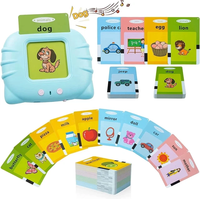 TALKING FLASH CARDS For Toddlers Preschool Words Learning Card Toys For