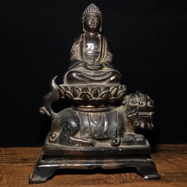 Chinese Exquisite Handmade Buddha Bronze Statue