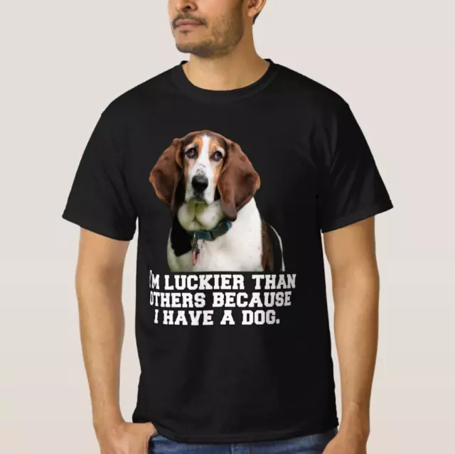 Basset Hound Dog Owner I’m Luckier Than Others T-Shirt