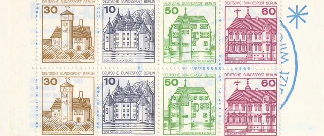 Berlin Markenheftchen MH 12 cb OZ, ** postfrisch - Burgen und Schlösser, 1980