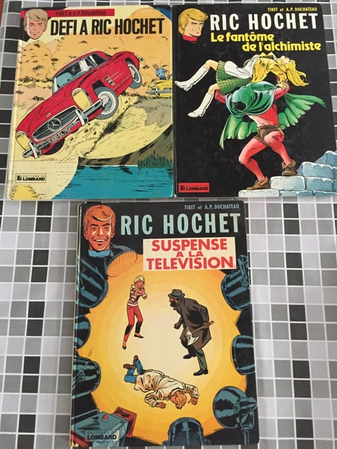Lot de 3 BD Les Enquêtes de Ric Hochet