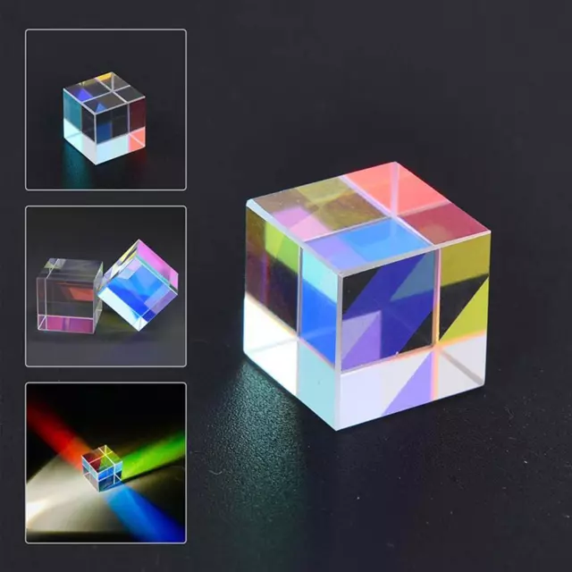 Cube Beam Splitter Prism Ratio Optical Glass Spectrome Sicence Right Angle :