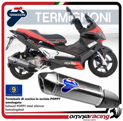 RELEVANCE INOX/POPPY Termignoni PI01090INV POT LIGNE TERMIGNONI DERBY RAMBLA 125 2014 