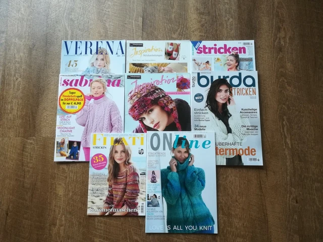 Verena Sabrina Filati OnLine Inspiration Stricken Burda Heft Zeitschrift Set TOP