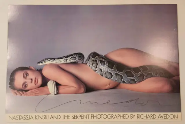 Nastassja Kinski And The Serpent Signed By Richard Avedon - Original 1981 Poster