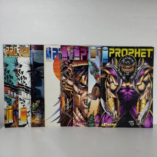 Vintage Prophet Comics Lot of 8 1993 - 1996 Ideal Comics Chromium/Foil Cover