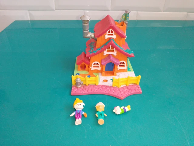 POLLY POCKET MAISON Villa A Etage Avec Baie Vitree Lumineuse Bluebird 1993 EUR 20,00 - FR