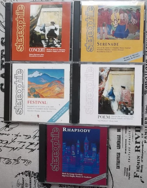 STEREOPHILE Label 5 CD Lot EX