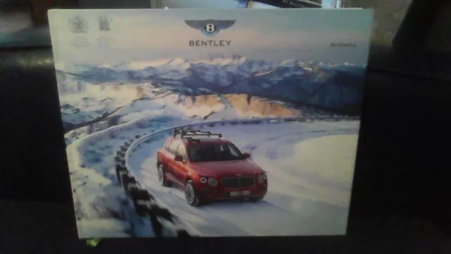 BENTLEY BENTAYGA ILLUSTRATED HARDBACK 126pp CATALOGUE..2015.