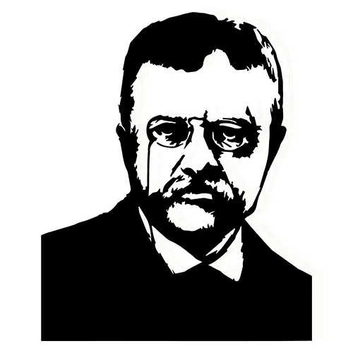 Theodore Roosevelt sticker VINYL DECAL Walk Softly But Carry a Big Stick