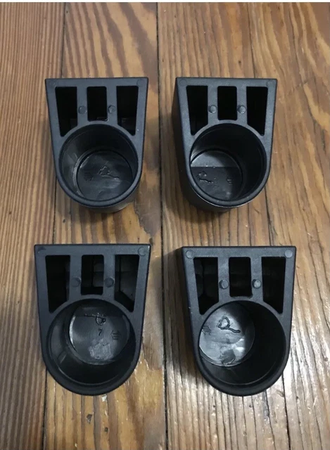 Lot De 8 Pieds Caoutchouc Adam Hall 38x20 Mm Avec Insert Acier Pour Meuble, Enceinte
