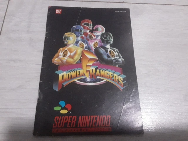 Notice Originale POWER RANGERS Pour Game Boy – Versions FR, EN, ES, DE, NL – En Très Bon état