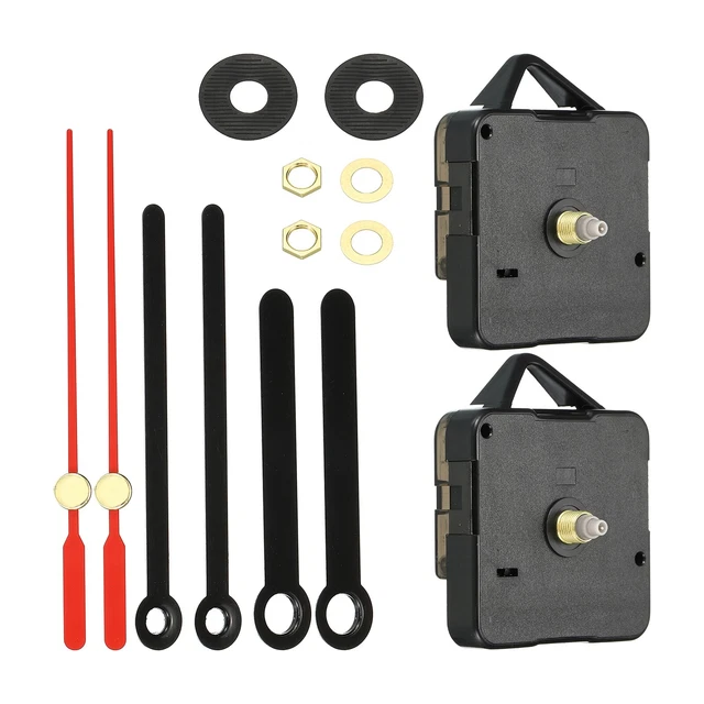 Clock Mechanism Replacement, 2Set Quartz Clock Mechanism DIY Wall Clock, 14013