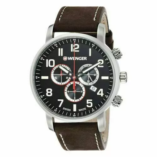 WENGER VICTORINOX SWISS Mens Attitude Chronograph Ronda 5030.D Watch 01.1543.103 129.99 PicClick UK