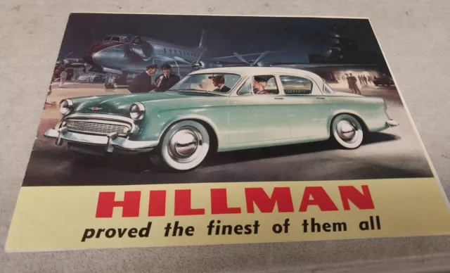 1960 ? HILLMAN MINX Original Australian Sales Brochure RARE