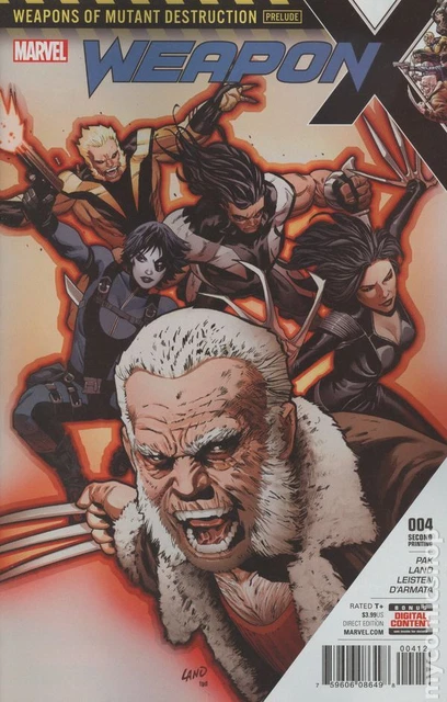 Weapon X #4B Land Variant 2nd Printing VF 2017 Stock Image