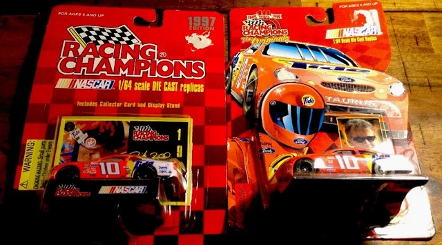 RACING CHAMPIONS NASCAR [1:64] Ricky Rudd Tide #10 ~ Ford Taurus LOT de ...