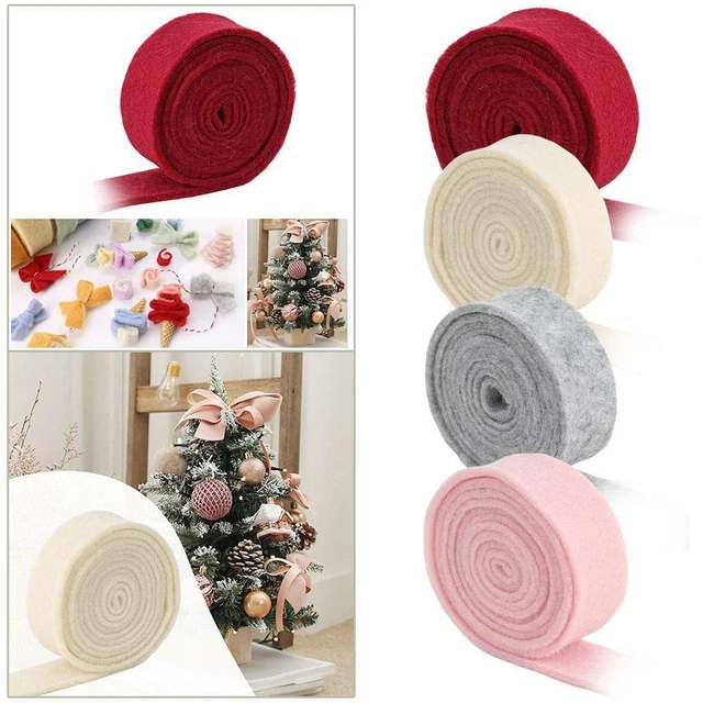 Ruban de feutre de laine DIY Craft Gift Bows 5Meters Appliques de couture
