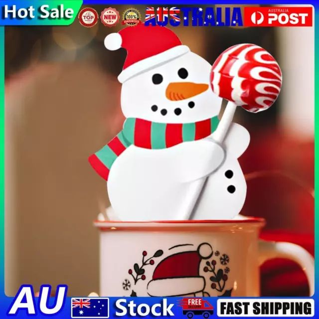 50pcs Christmas Cartoon Lollipop Paper Cards New Year Party Supplies (Snowman)
