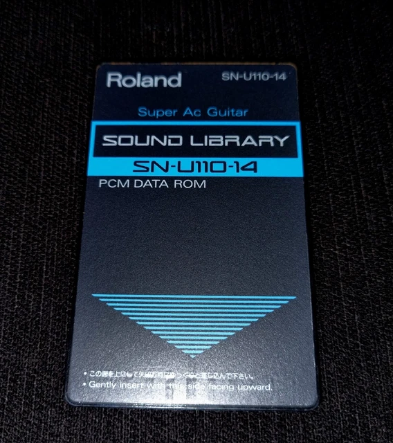 Rare! Carte Pcm Data Rom Roland U-110 U-220 Sn-U110-14 Super Ac Guitar