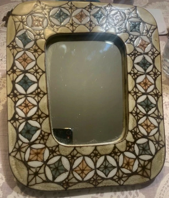Magnifique Miroir En Céramique Signé Jean-Claude Malarmey