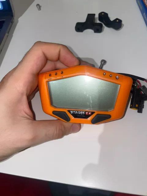 Strumentazione Universale Contakm Contagiri Motore Alimentazione 12V Arancio