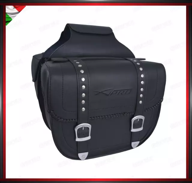 Borse Laterali Moto Custom SPAAN Coppia Borse Laterali Rigide In