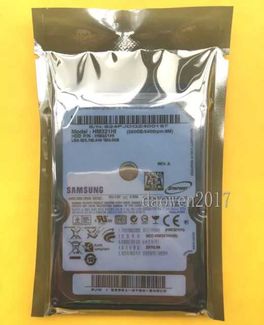 ST320LM000 GENUINE  Samsung HARD DRIVER 320GB 2.5 SATA HM321HI