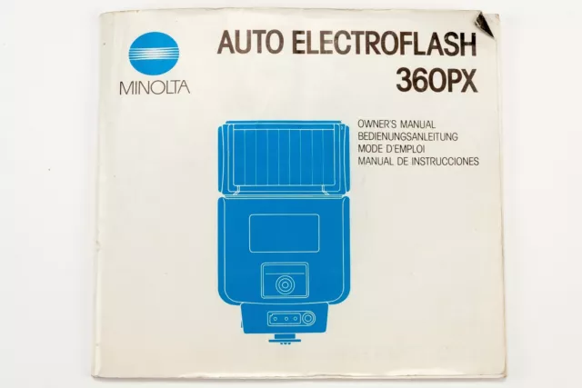 Bedienungsanleitung Minolta Auto Electroflash 360PX 360 PX 360-PX Instructions