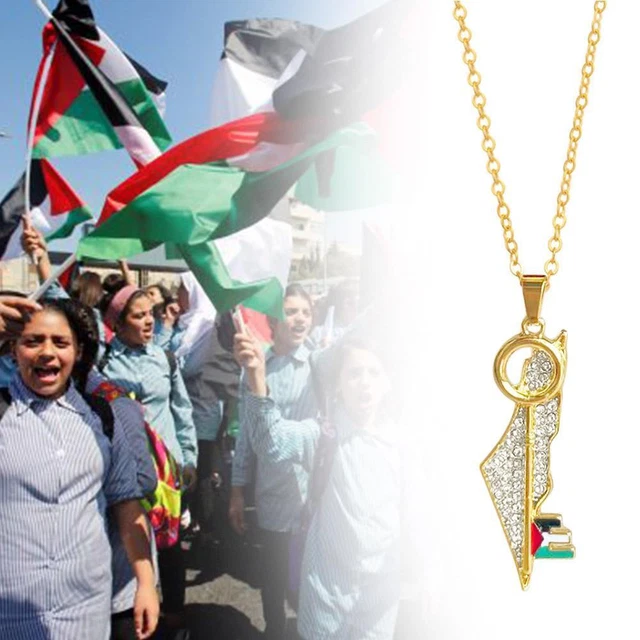 Palestine Pendant Necklace - Stainless Steel Chain With Gold Or Silver Finish