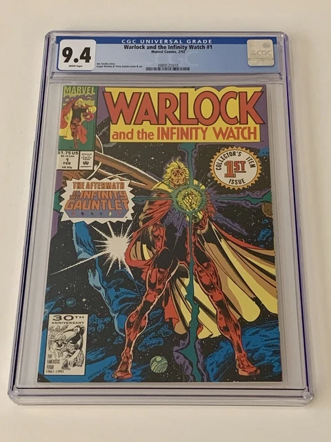 Warlock and the Infinity Watch #1 (1992) CGC 9.4-KEY MCU Guardians of the Galaxy