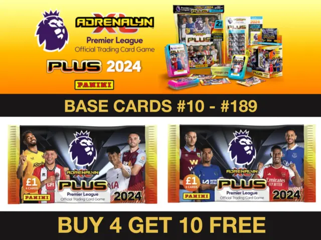 Panini Adrenalyn Xl Plus 2024 Premier League Cards 23/24 Base Cards #10 - #189