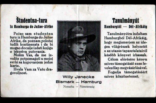 Carte De Visite Globe Trotteur - Velimir Zivanovic, Tour Du Monde, 1919-1938