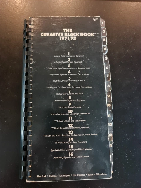 定価20000円THE ＣＲＥＡＴＩＶＥ　BLACK BOOK 1988 THE CREATIVE BLACK Book The Creative Black Book 1988