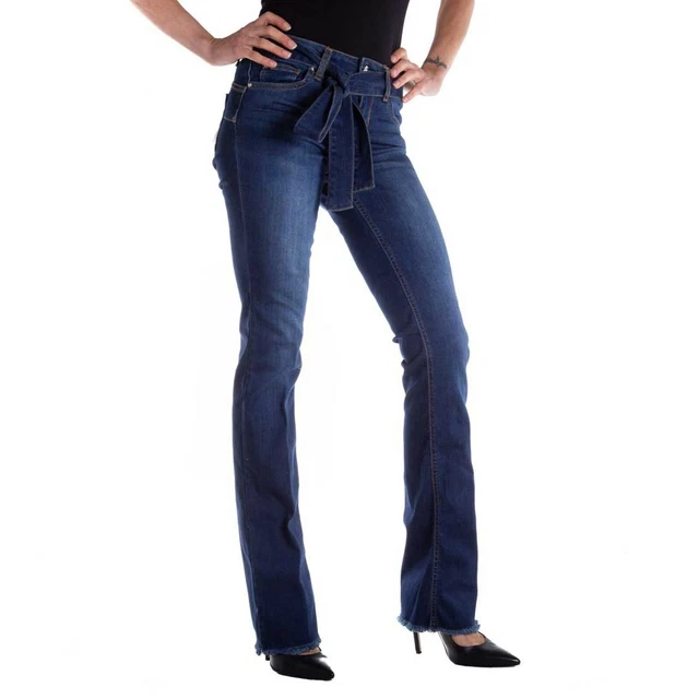 Liu Jo Denim Jeans svasato da Donna in Cotone Bottom Up -21% UF0025D4510