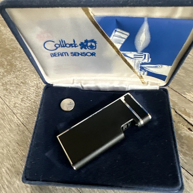 Vintage Colibri Touch Beam Sensor Lighter Original Box, Not Tested Looks new