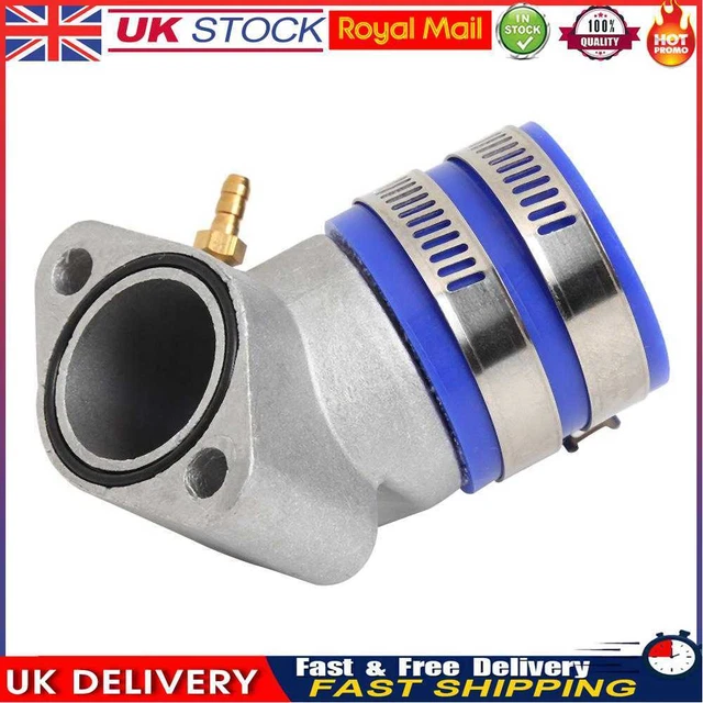 Aluminum Carburetor Frosted Intake Pipe Adapter Manifold Interface Boot for ATV