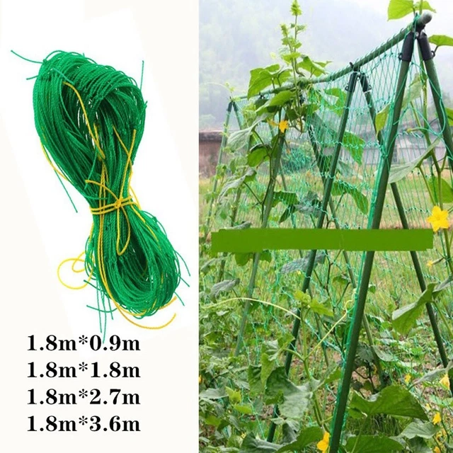 Lot 2 Filets Treillis Jardin 1,8 X 5 M – Nylon Résistant, Soutien Plantes Grimpantes, Vert