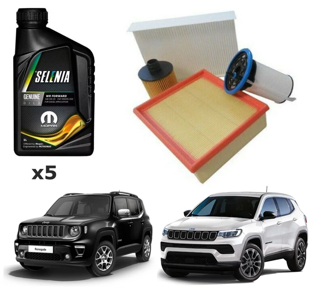 KIT TAGLIANDO 3 FILTRI JEEP RENEGADE 1.6 81KW 110CV DAL 2014 - Foto 8