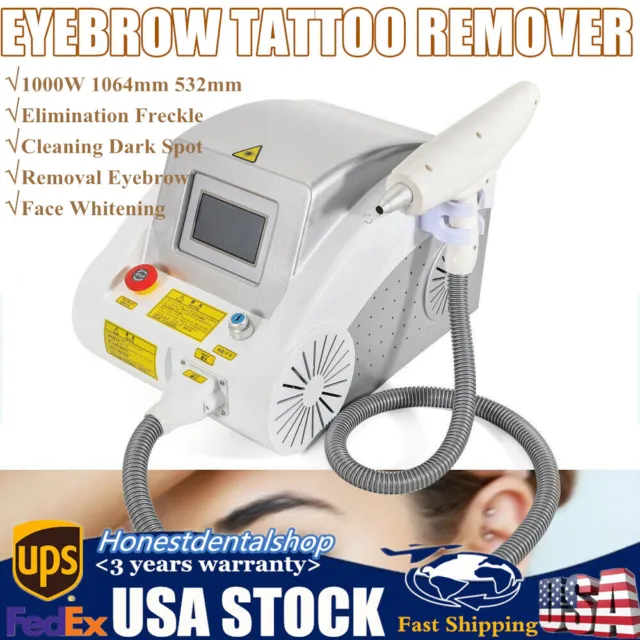 ND YAG Laser Tattoo Machine Removal Pigment Eyebrow Remove Skin Whitening Beauty