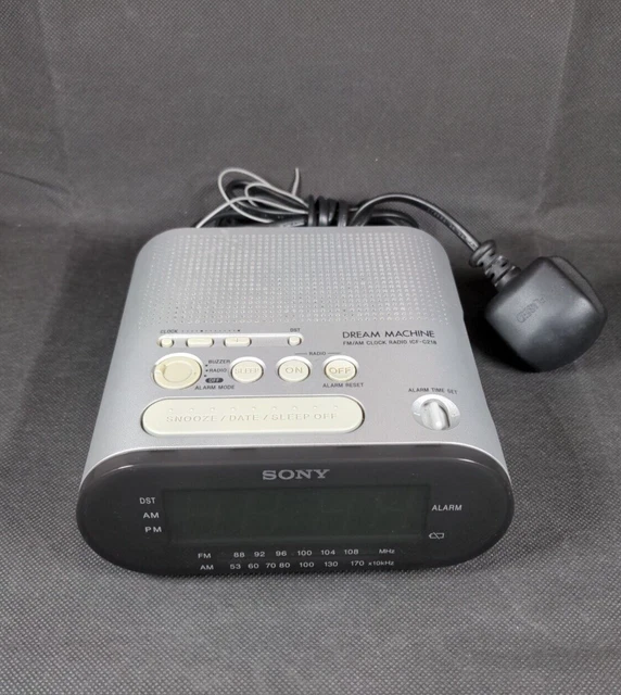 SONY ICFC218 DREAM Machine Retro Digital Alarm Clock AM/FM Radio £14.95 PicClick UK